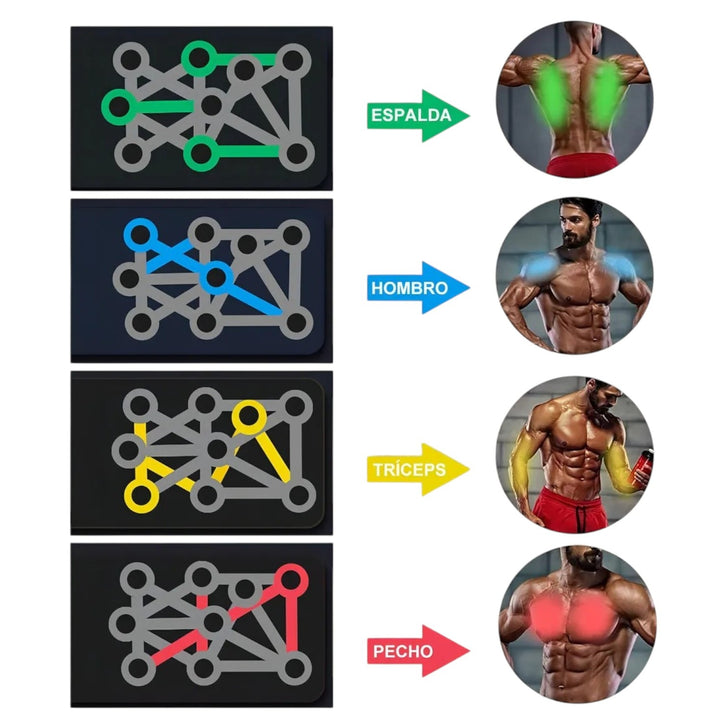 Tabla De Flexiones Portatil Tonifica Pecho Brazos Y Espalda