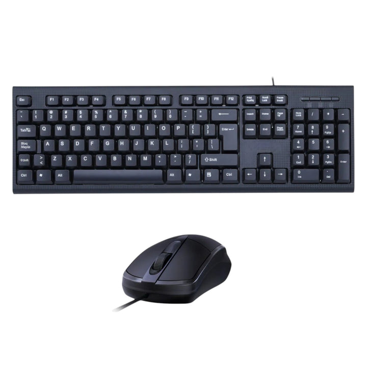 Teclado Y Mouse Alambrico Escribe Y Navega Con Precision