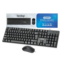 Teclado Y Mouse Alambrico Escribe Y Navega Con Precision