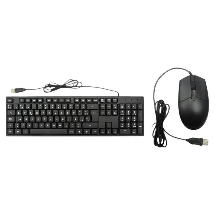Teclado Y Mouse Alambrico Escribe Y Navega Con Precision