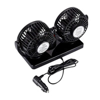 Ventilador Doble Para Carro Aire Fresco Silencioso Ajustable